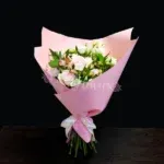 Нежно-розовый букет цветов