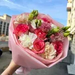 Букет цветов "Розовая симфония"