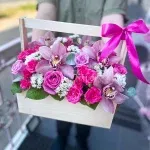 Цветы в корзине “Роскошный комплимент" 2