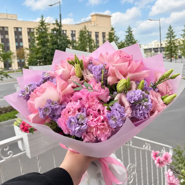 Букет «Розовая акварель»